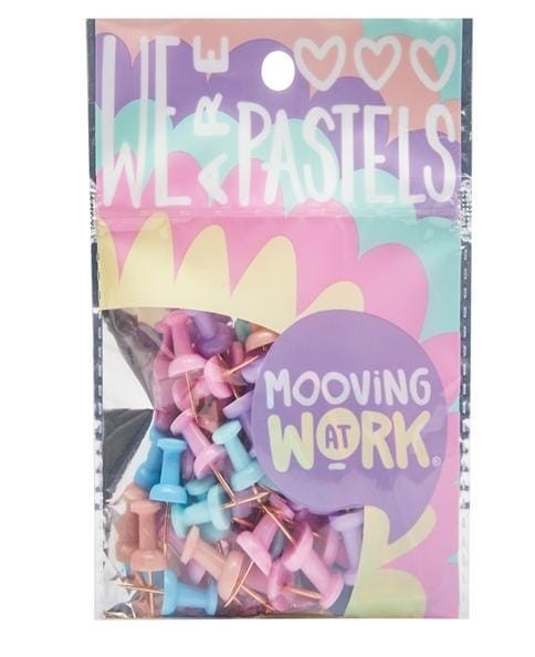 Push pins pastel 50pcs Mooving