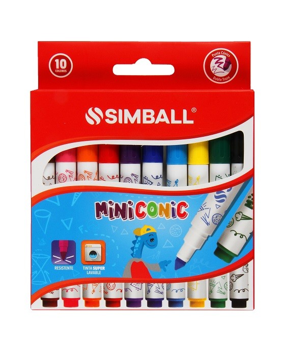 Marcador miniconic 10pcs Simball