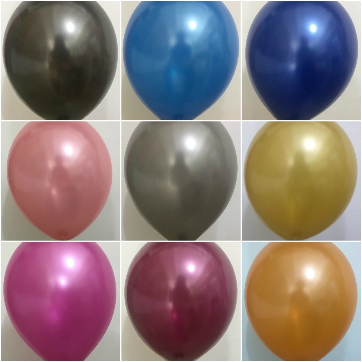 Globo metalizado bolsa 100pcs