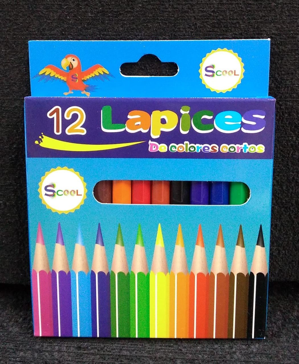 Lapices de color corto 12pc Scool