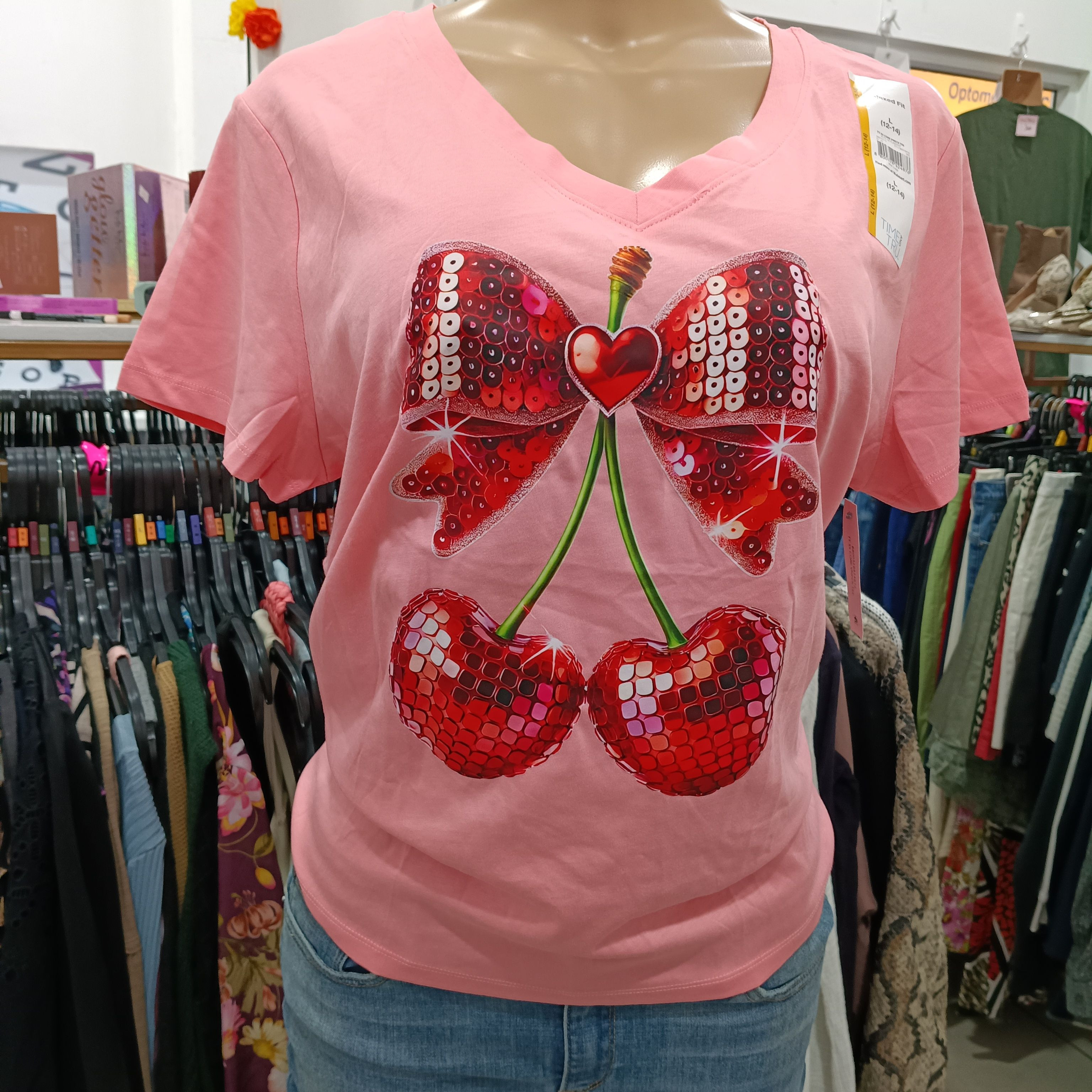 Camiseta Time True  Rosada L