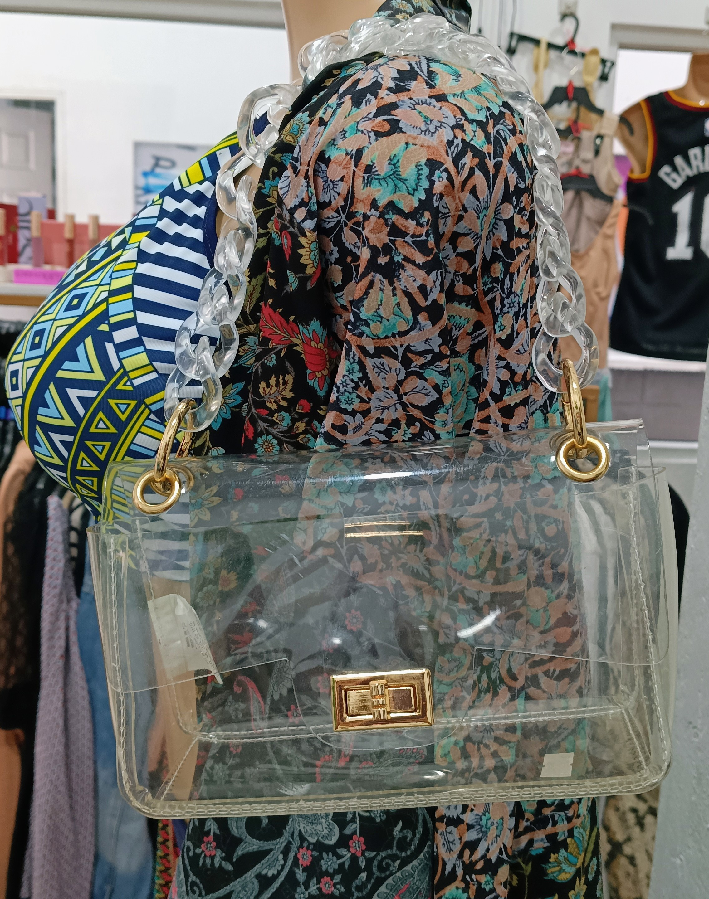 Cartera pequeña usada estilo transparente 