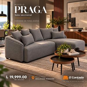 modelo PRAGA Sofa W/Chaise 