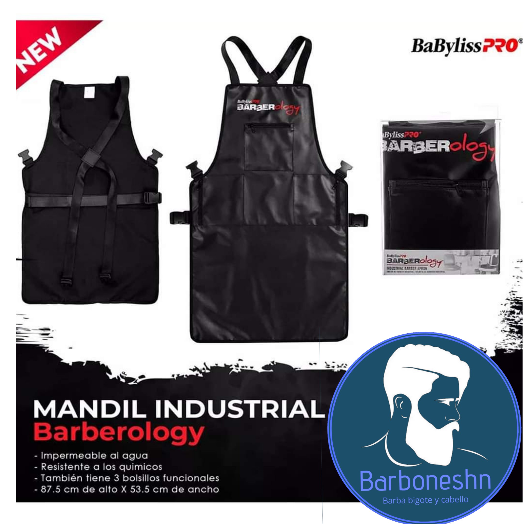 Delantal Babyliss Pro Barberology | barboneshn