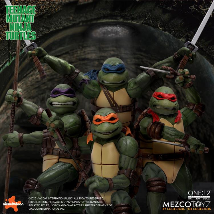 Mezco Toyz Teenage Mutant Ninja Turtles (1990) One:12 Collective Action Figure Boxed Set