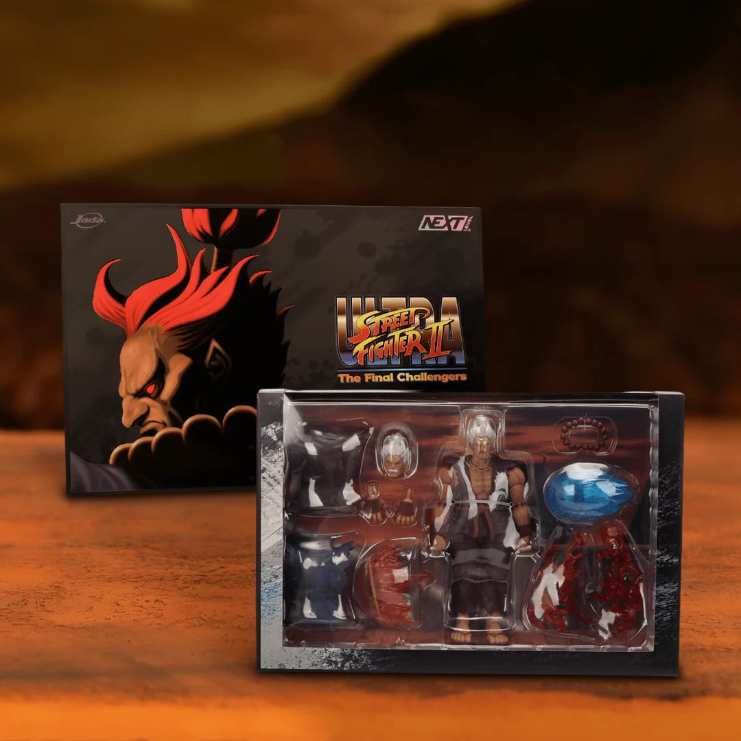 Jada Toys SDCC 2026 Ultra Street Fighter II Akuma (Player 2) Deluxe Set