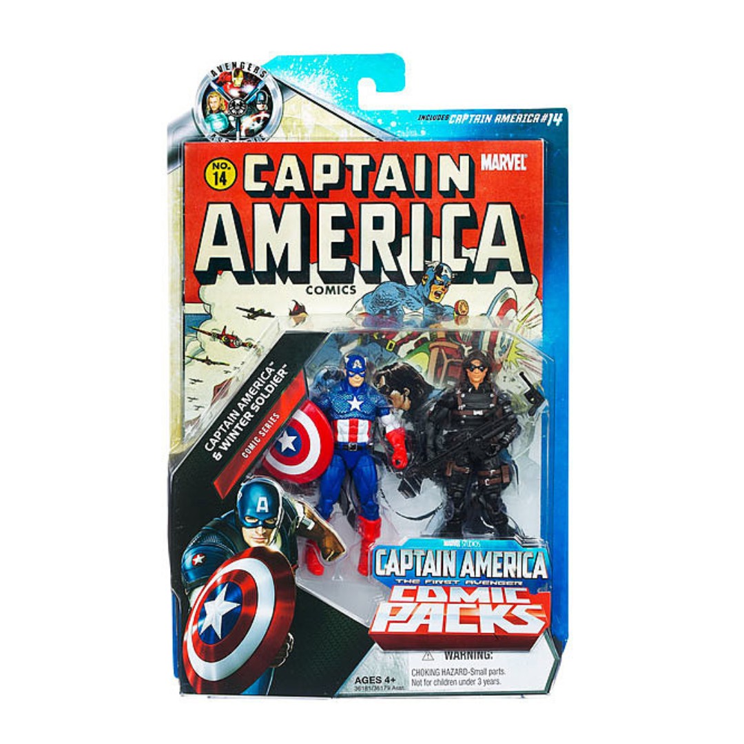 Marvel Universe Captain America & Winter Soldier Comic Book Action