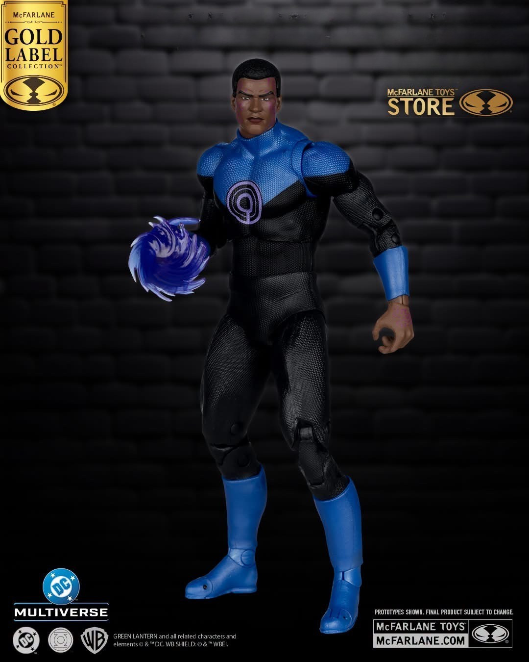 McFarlane Toys DC Multiverse John Stewart (Ultraviolet Lantern) 7 Inch Action Figure Gold Label (SDCC 2026 Exclusive)