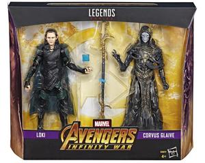 Avengers: Infinity War Marvel Legends Loki VS Corvus Glaive Exclusive Two-Pack