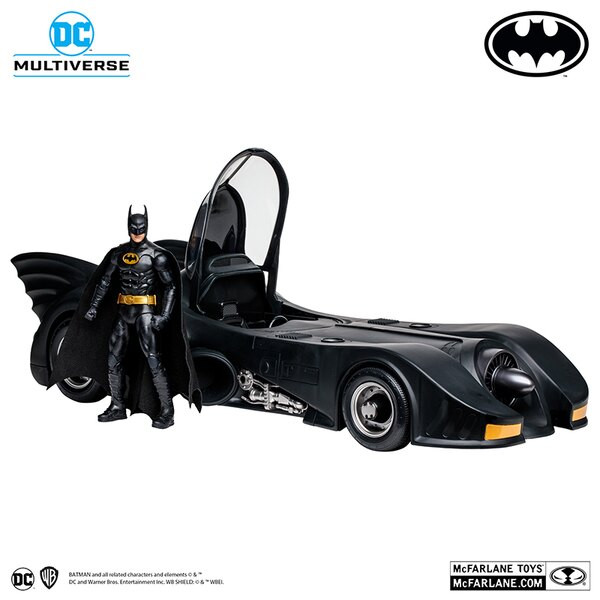 McFarlane DC Multiverse 1989 Batman with Batmobile Gold Label Amazon Exclusive