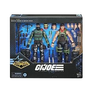 G.I. Joe Classified Series #164, Night Force Beach Head & Quick Kick, 6” Action Figures