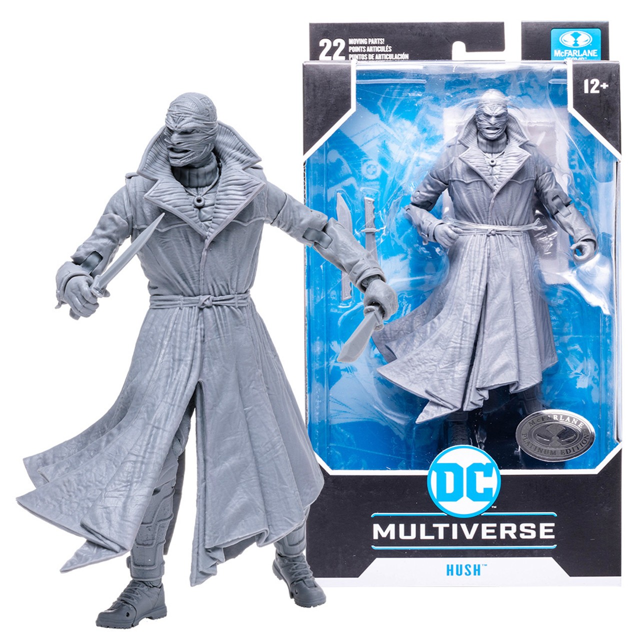 Batman Hush DC Multiverse Hush Platinum (Chase) Action Figure Ninja Toyz