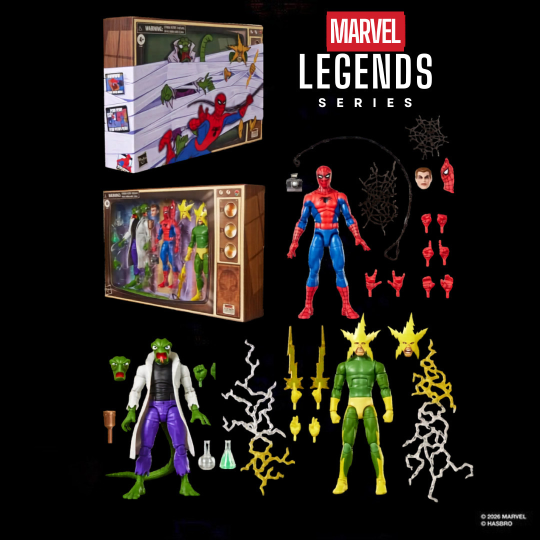 Marvel Legends Series Spider-Man, Marvel’s Lizard & Marvel’s Electro 3-Pack (SDCC 2026 Exclusive)
