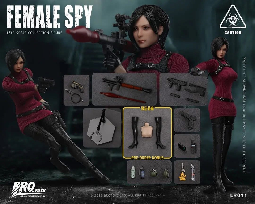 BROTOYS 1/12 Female Spy Action Figure (LR011)