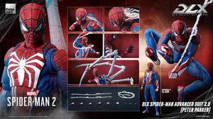 Threezero Marvel's Spider-Man 2 DLX Spider-Man Advanced Suit 2.0 (Peter Parker) Action Figure
