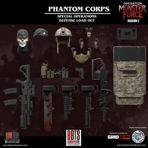 Operation: Monster Force Season Zero Phantom Corps Defense Load Out 1/12 Scale Accessories