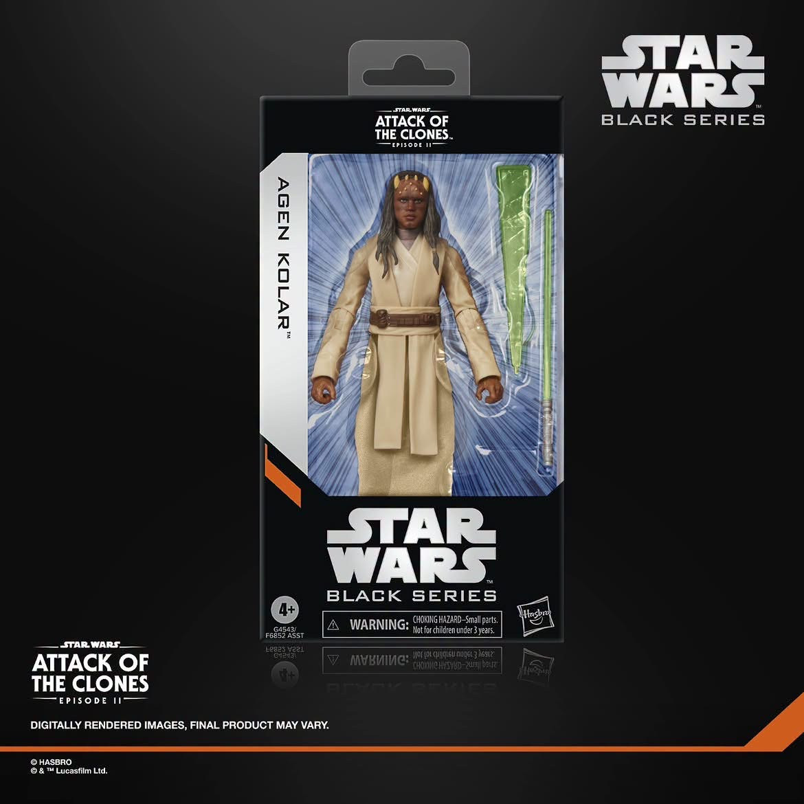 Star Wars Black Series Agen Kolar Action Figure (6 in.) Star Wars: Attack of the Clones