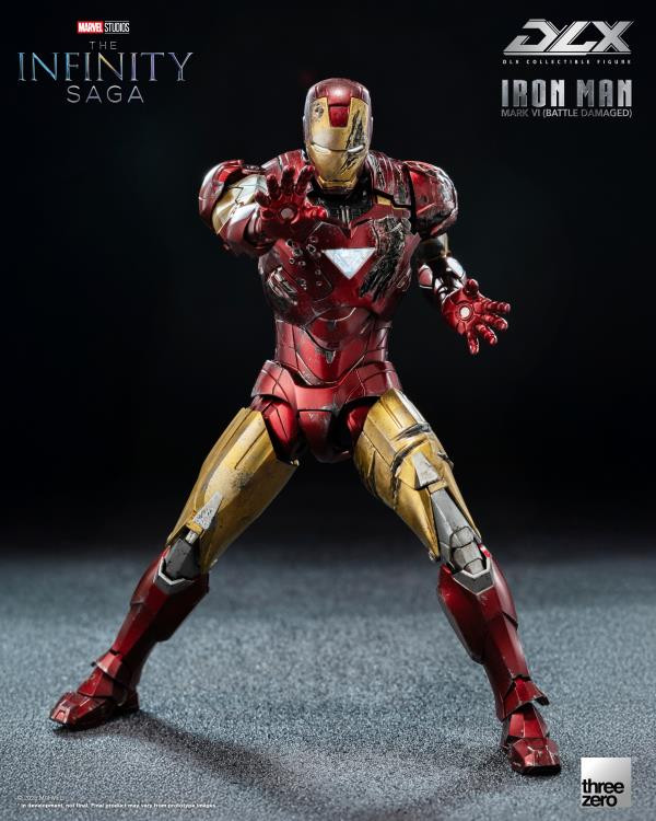 Marvel: The Infinity Saga DLX Iron Man Mark 6 (Battle Damaged Ver.) 1/12 Scale Action Figure