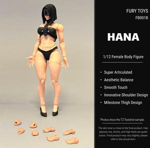 FURY TOYS 1/12 Female Body Figure Hana Action Figure