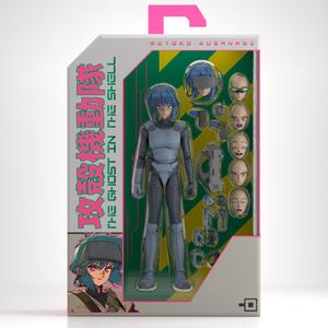 Jada Toys Science Saru The Ghost in the Shell Motoko Kusanagi 1/12 Scale Deluxe Action Figure