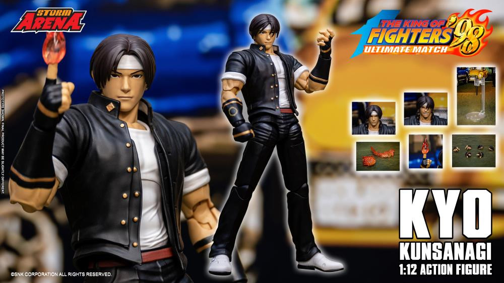 The King of Fighters '98 Ultimate Match Storm Arena Kyo Kusanagi 1/12 Scale Action Figure