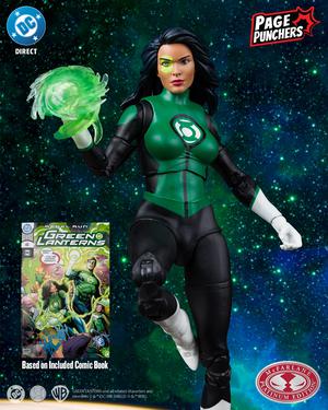 McFarlane Toys DC Comics Page Punchers Comic Book - Green Lanterns #48 Green Lantern (Jessica Cruz) 7" Figure Red Platinum Edition