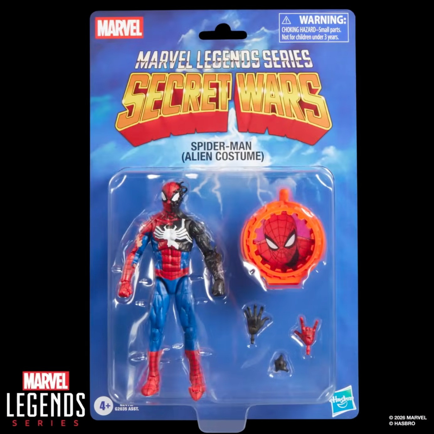 Secret Wars Marvel Legends Spider-Man (Alien Costume) Action Figure