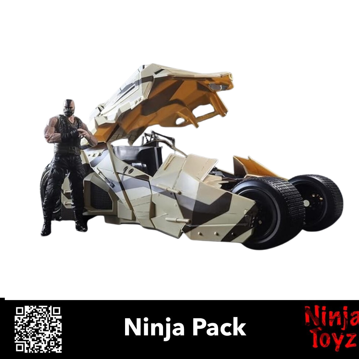 Ninja Pack McFarlane DC Multiverse Batman The Dark Knight Rises Camouflage Tumbler & Bane Deluxe Theatrical Edition