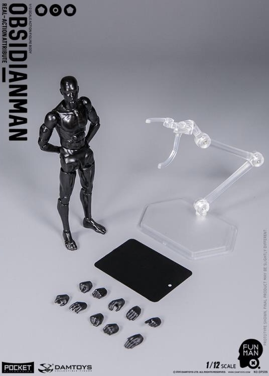 DAMTOYS Pocket Elite Obsidian Man 1/12 Scale Body