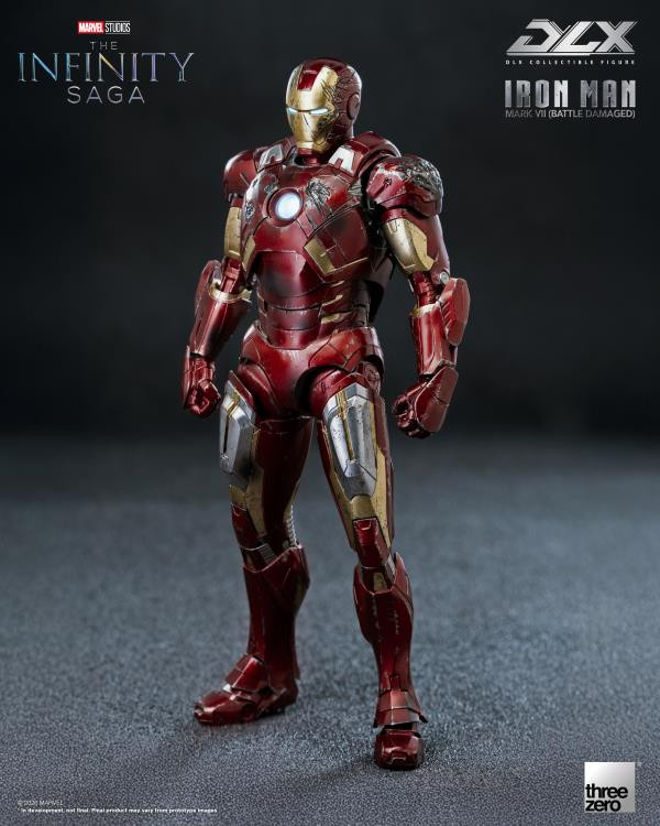 Marvel: The Infinity Saga DLX Iron Man Mark 7 (Battle Damaged Ver.) 1/12 Scale Action Figure