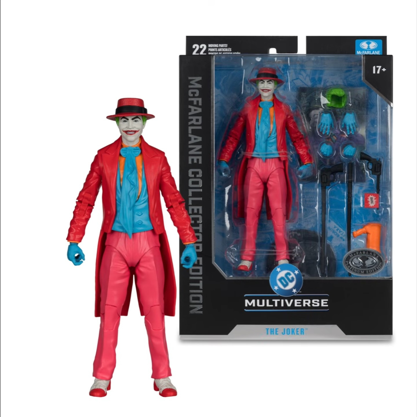 DC McFarlane Collector Edition The Joker (Batman) 7-Inch Scale Action Figure Platinum Edition