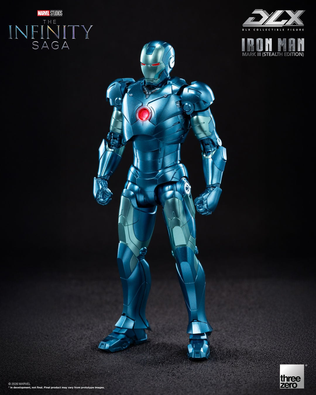 Marvel: The Infinity Saga DLX Iron Man Mark 3 (Stealth Edition) 1/12 Scale Action Figure