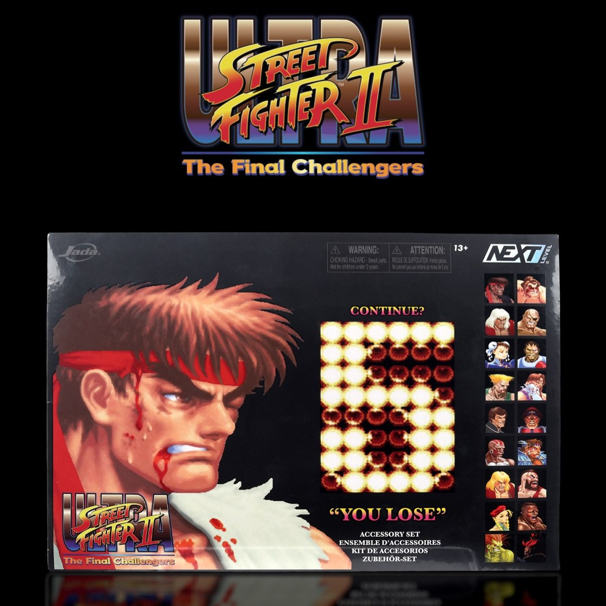 Jada Toys SDCC 2026 Ultra Street Fighter II You Lose Deluxe Accessory Set