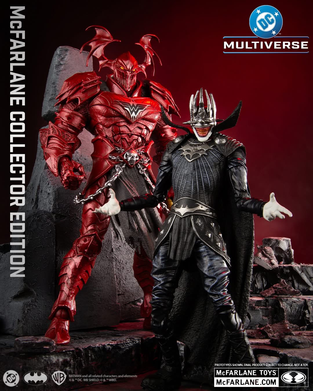 Dark Nights: Metal DC Multiverse Batman Who Laughs (Knight Armor) & The Merciless (Dark Multiverse) Collector Edition Two-Pack