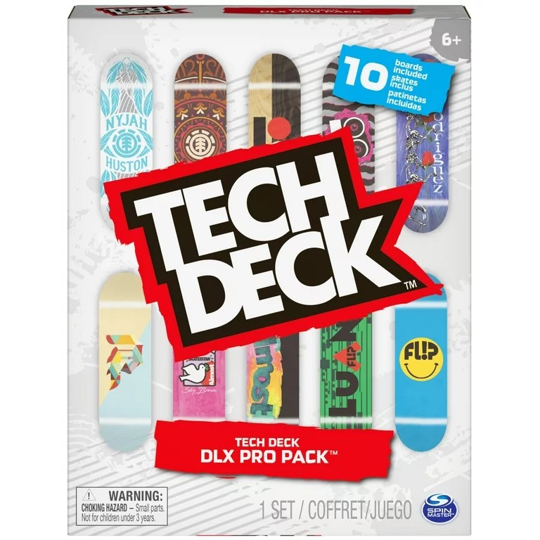 Tech Deck DLX Pro 10-Pack of Collectible Fingerboards