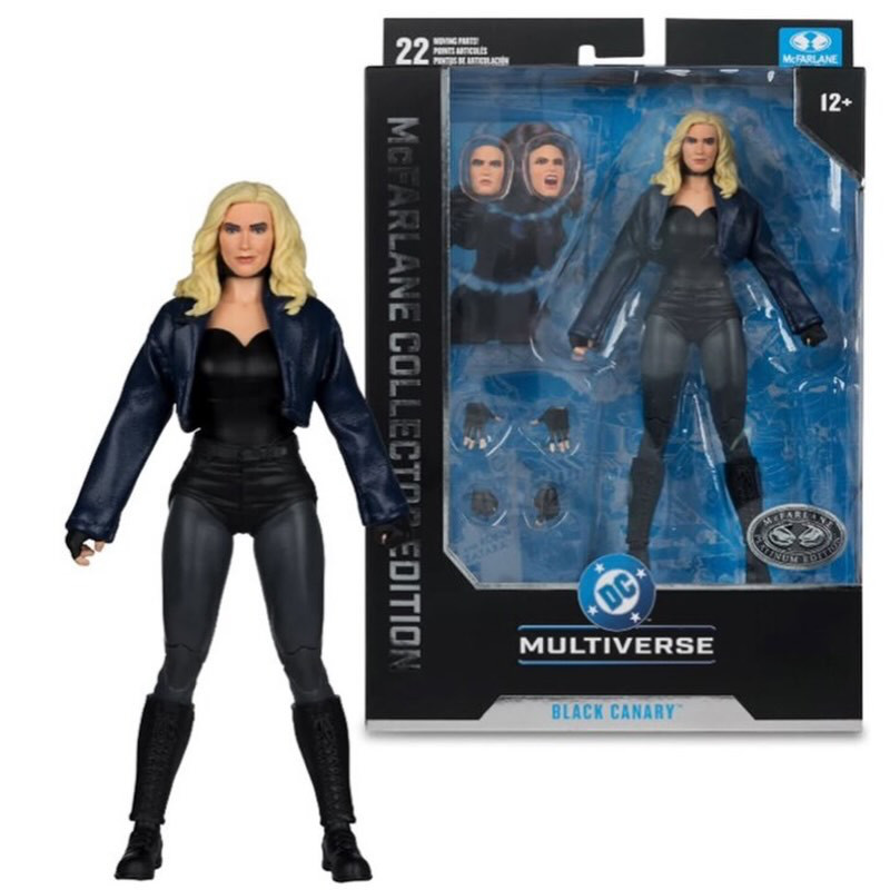 DC McFarlane Collector Edition Black Canary (DC Rebirth) 7-Inch Scale Action Figure Platinum Edition