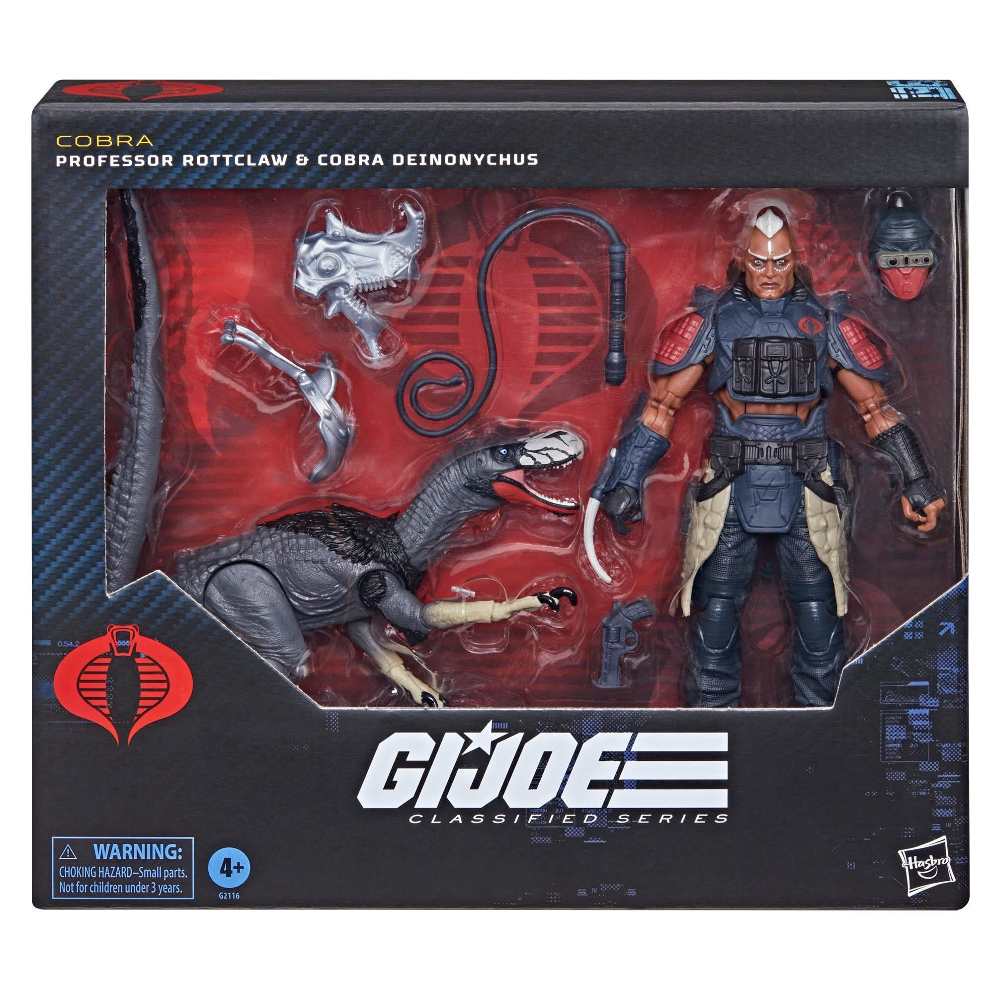 G.I. Joe Classified Series #198 Cobra Professor Rottclaw & Cobra Deinonychus Action Figure Set