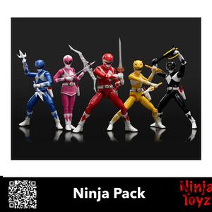 Ninja Pack Mighty Morphin Power Rangers Furai Super Sentai Action Figures