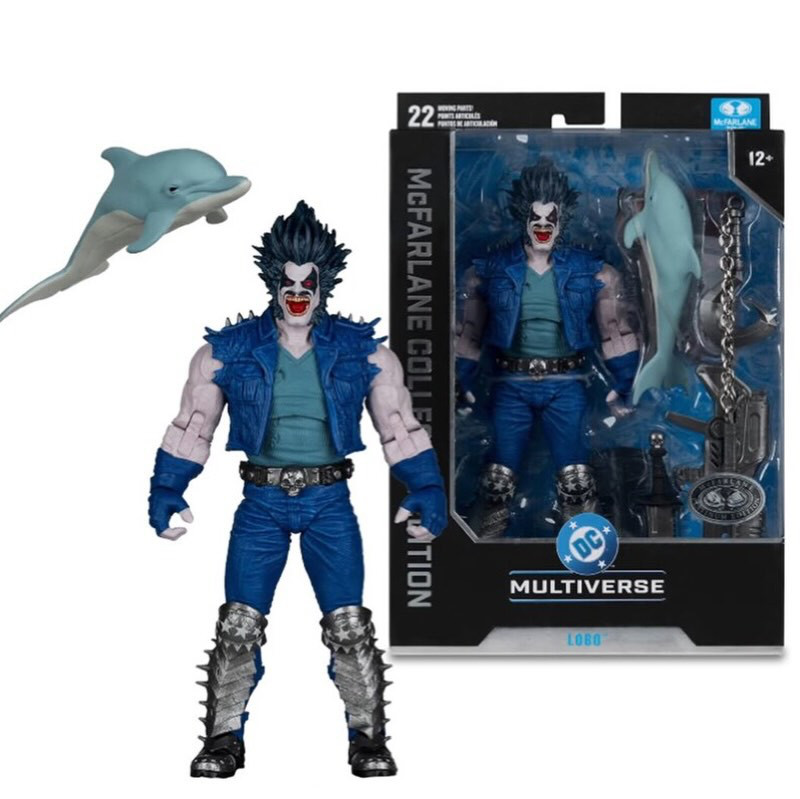 DC McFarlane Collector Edition Lobo (DC Classic) 7-Inch Scale Action Figure Platinum Edition