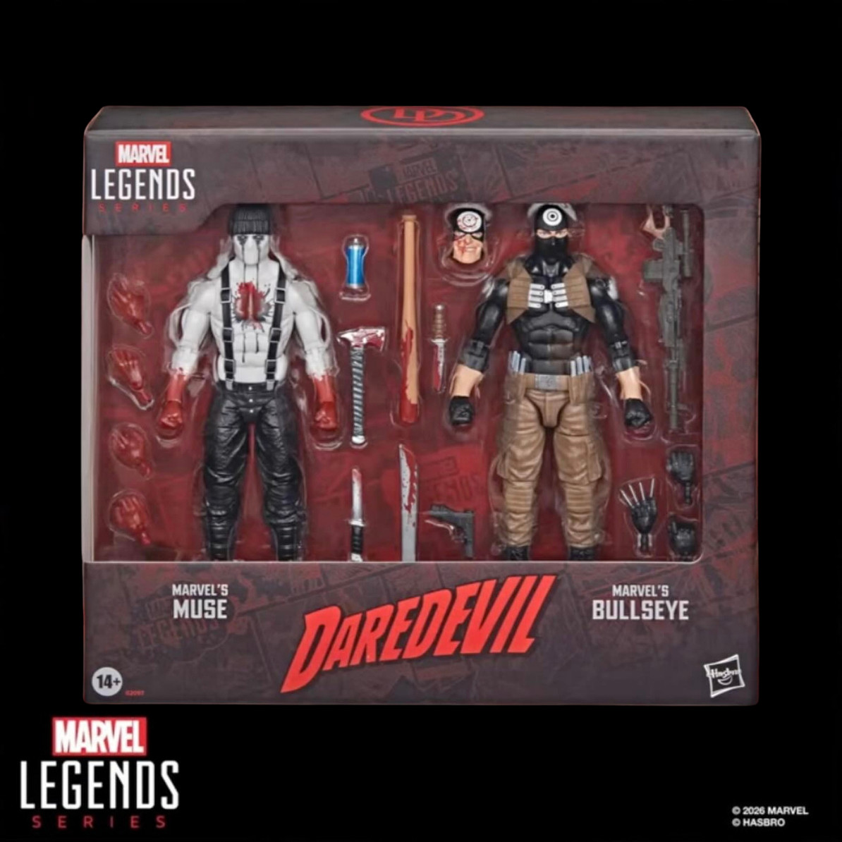 Marvel Legends Pulse Exclusive Daredevil Muse And Bullseye