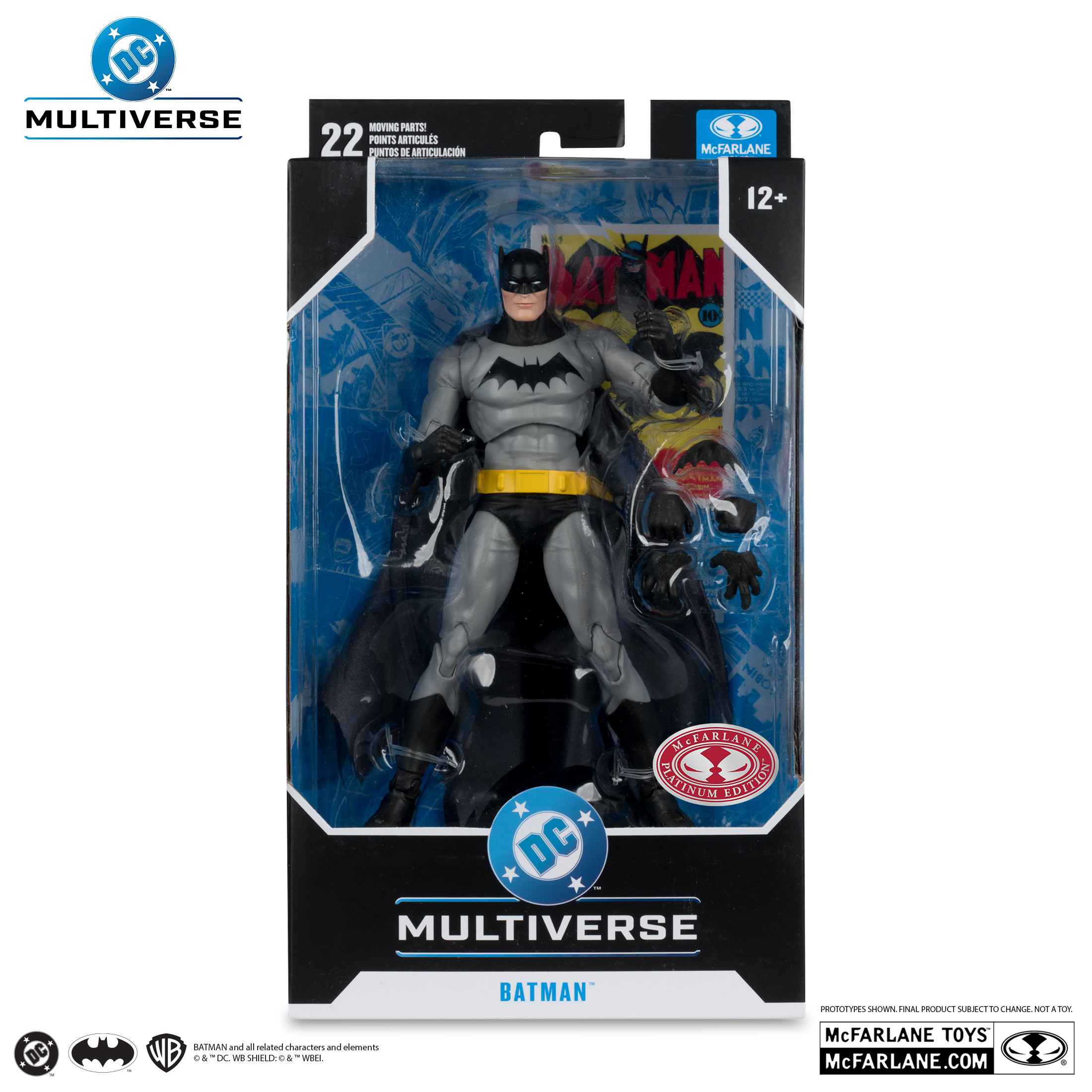McFarlane Toys DC Multiverse  Batman (Golden Age) Red Platinum Edition 7-Inch Scale Action Figure