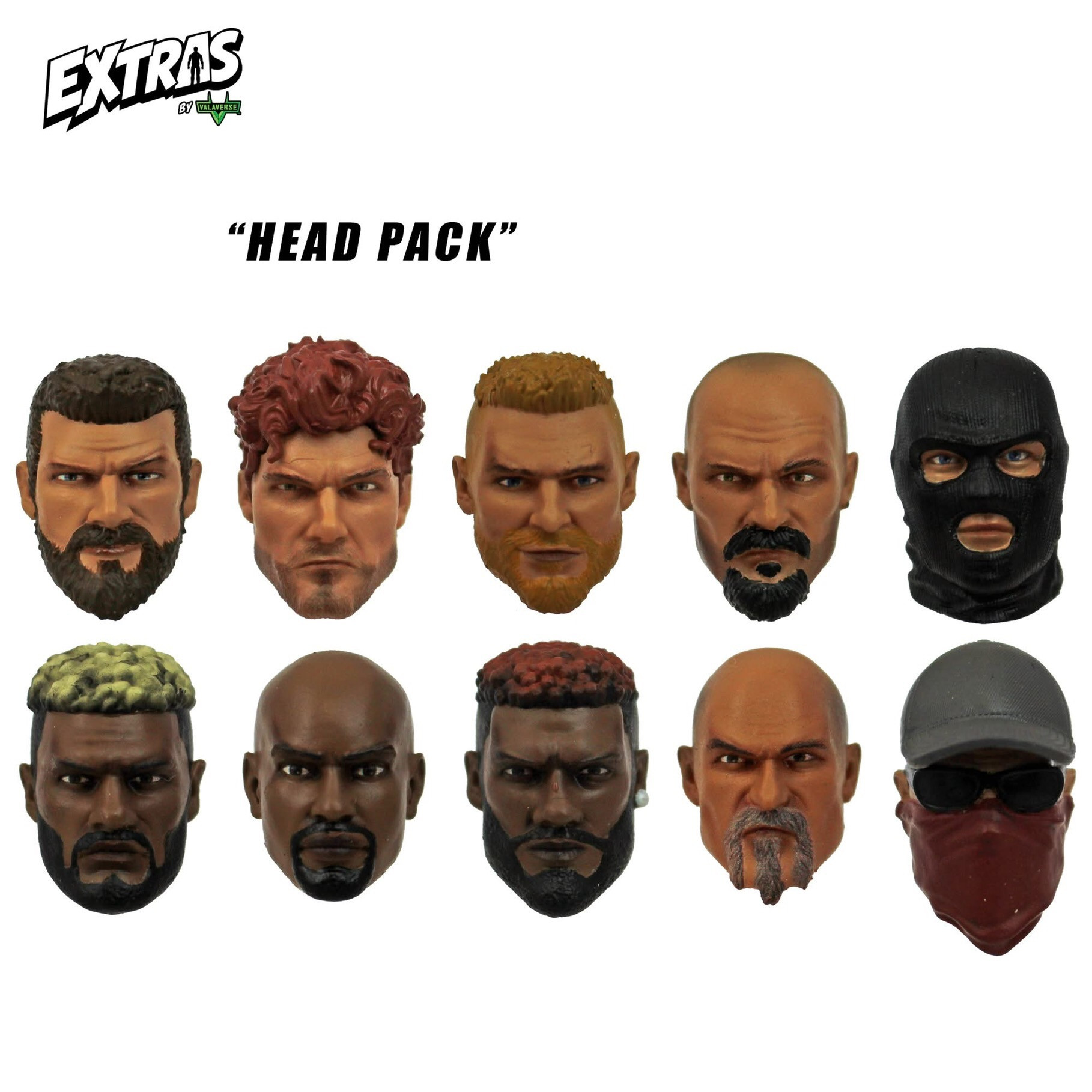 Valaverse Extras 1/12 Scale Head Pack