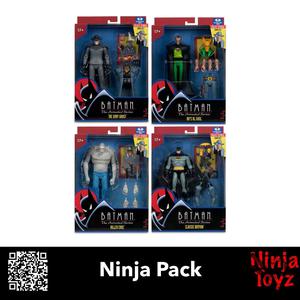 Ninja Pack McFarlane Toys DC Direct Batman The Animated Series Jonah Hex BAF Classic Batman Killer Croc Ras al Ghul The Gray Ghost 6” Figures