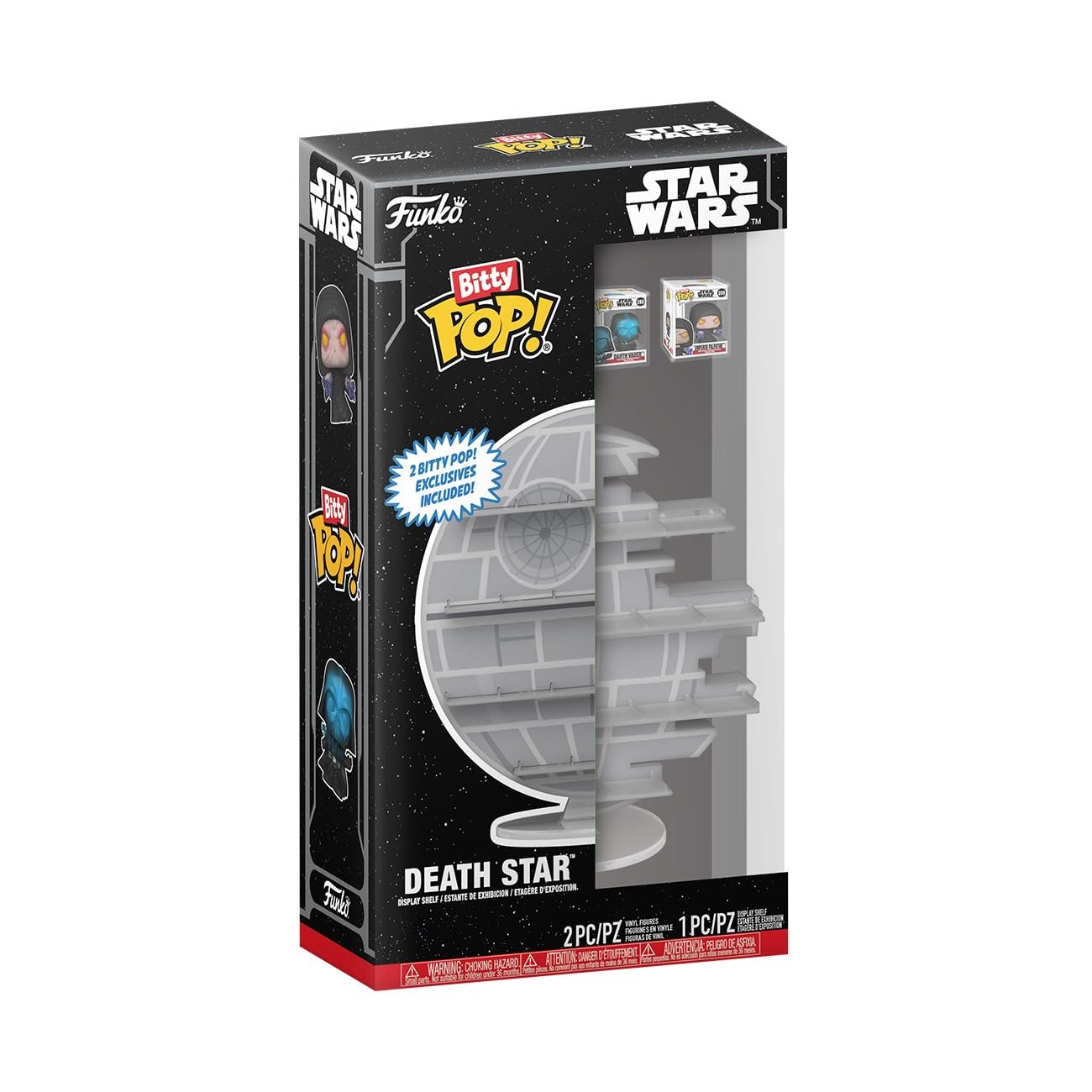 Funko Bitty POP! Display: Star Wars Death Star - Palpatine & Darth Vader