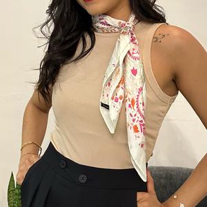 Talla S, M Top halter color beige
