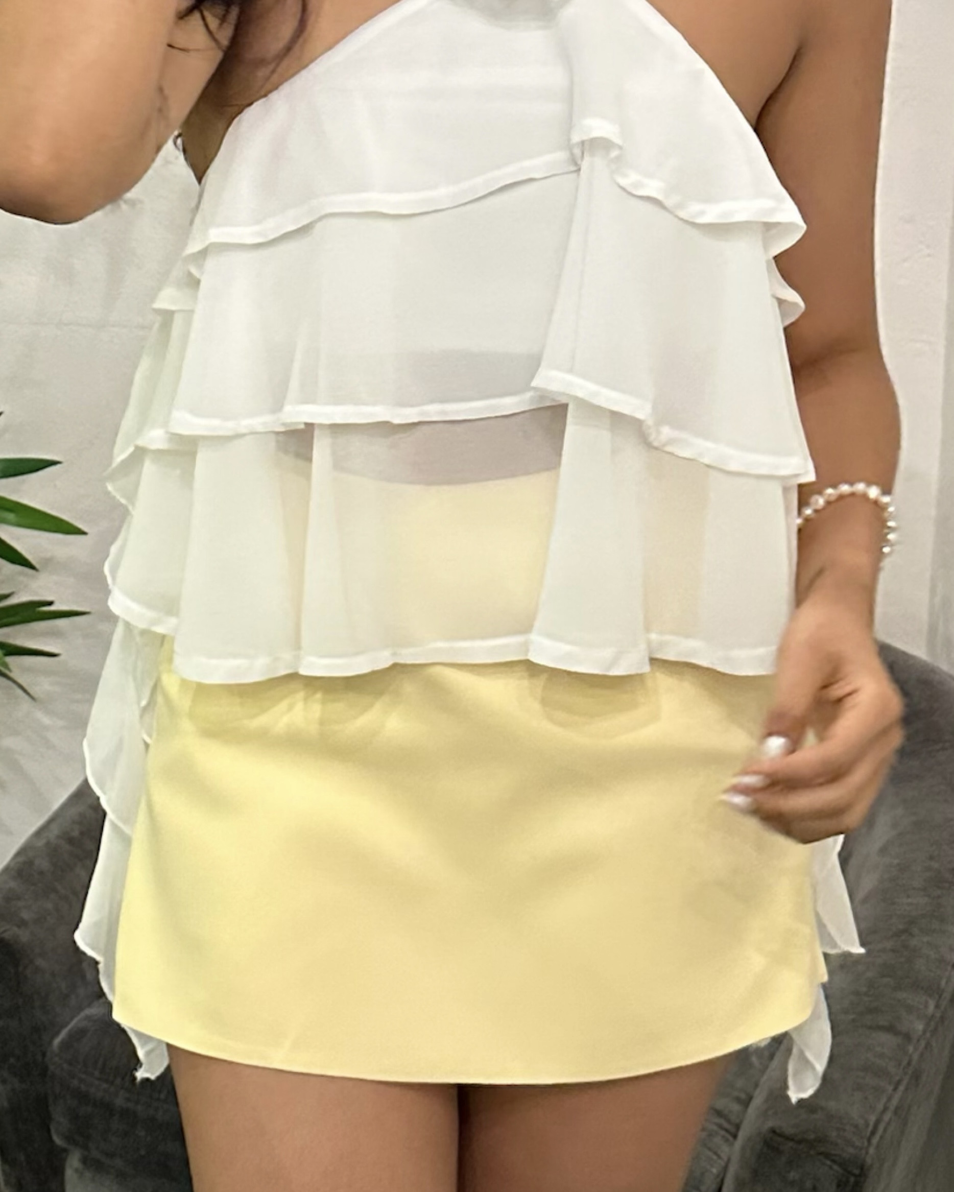 XS•S•M Falda short amarillo