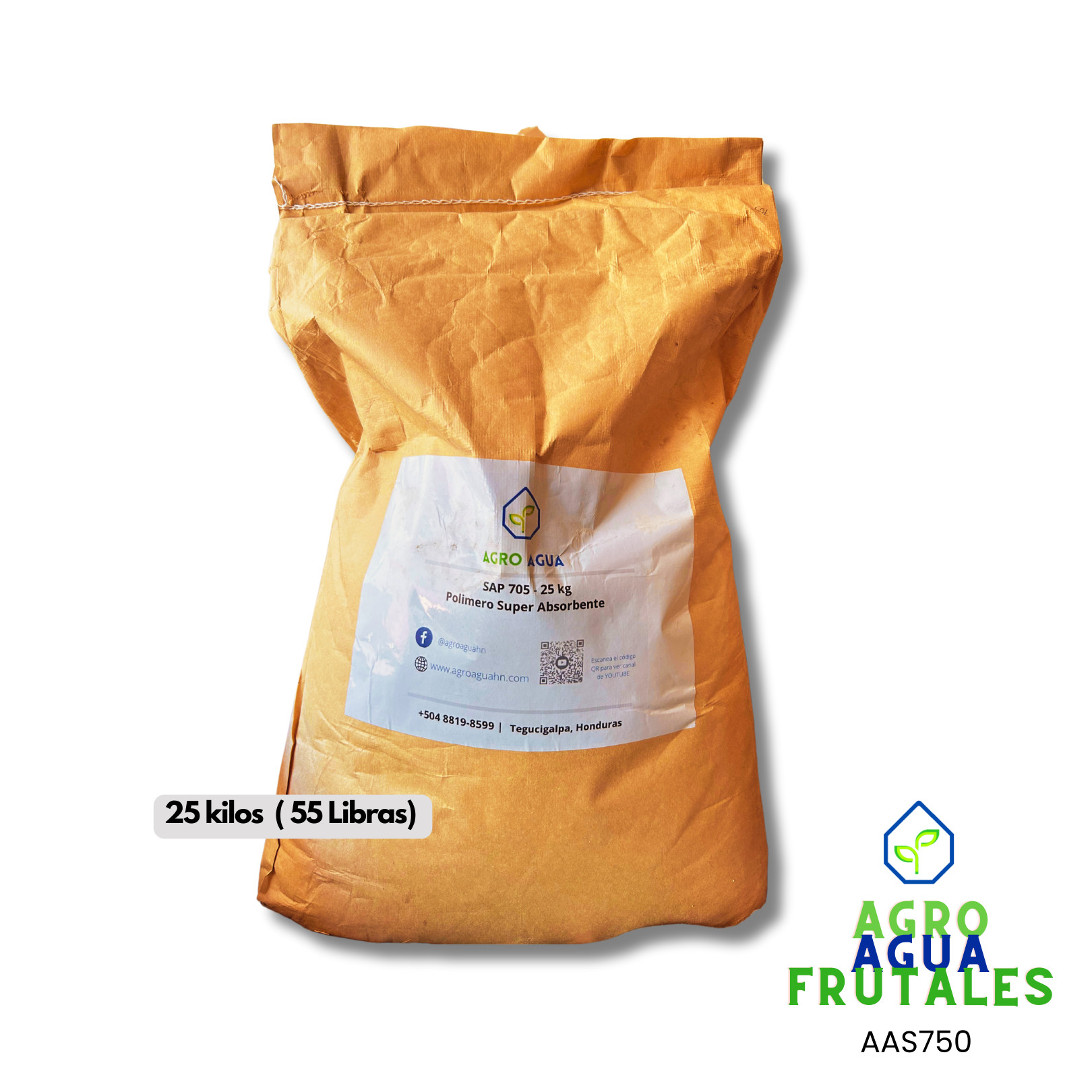 Hidrogel Saco 25kg Grueso - AgroAguA Saco 