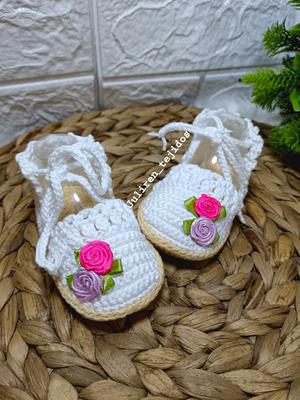 Alpargatas Blancas con rosas