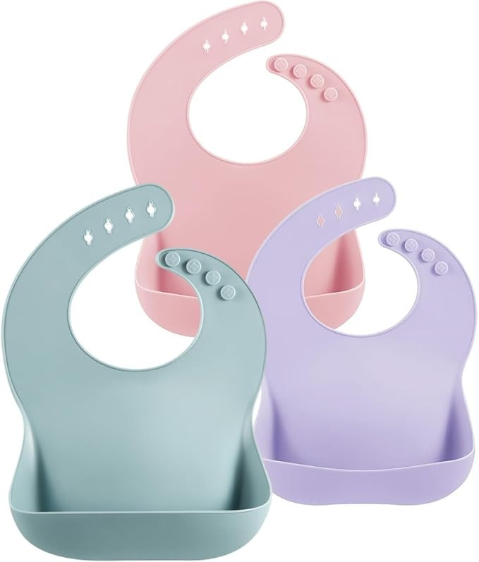 Baberos para niña de Silicona para bebe 