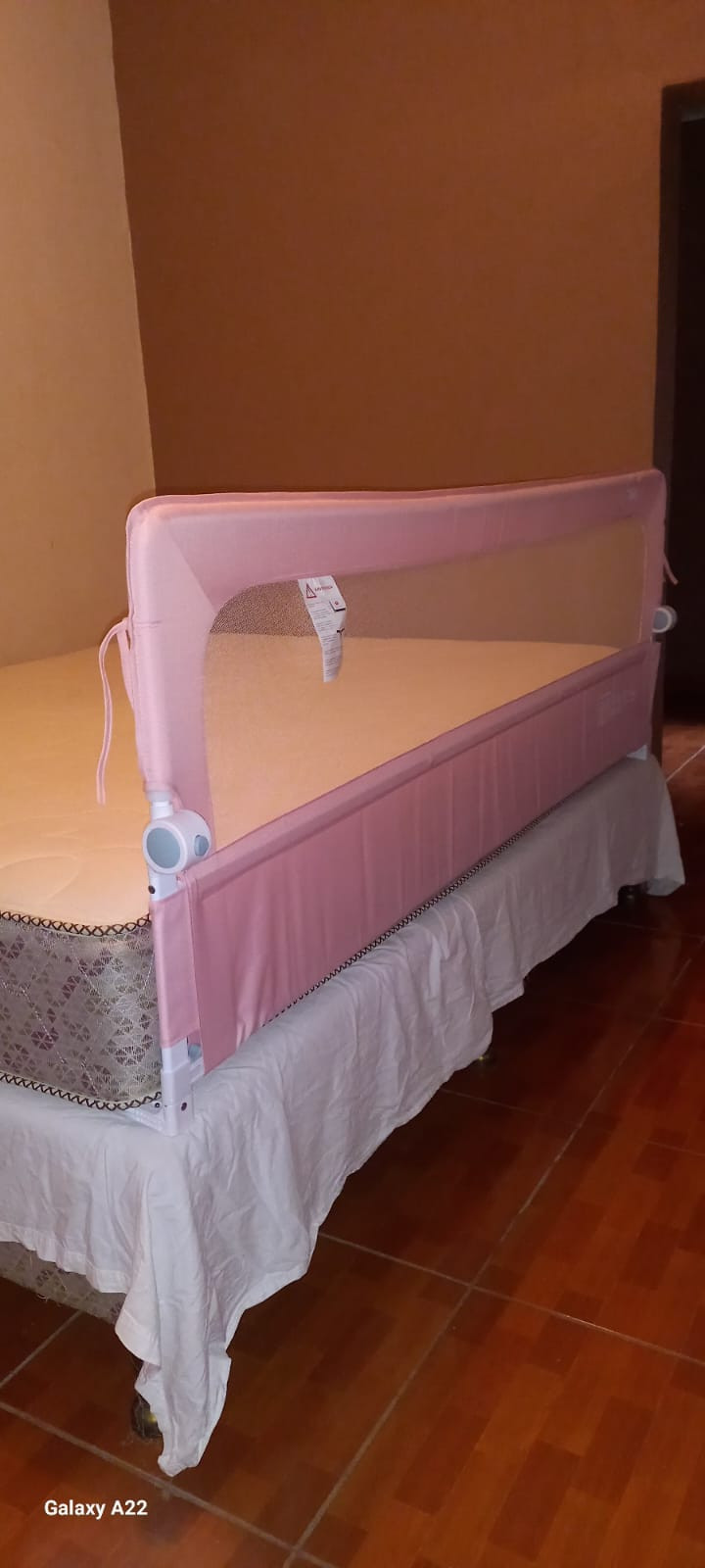Valla para cama , medida 1.90 en rosado